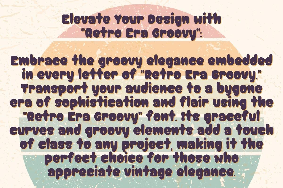 Retro Era Groovy, a Handwritten Font by Charmingbear59.design (Photo 2 of 5)