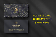 Business card Template & 3 Mock-up, a Business Card Template by Smashing_Studio (Thumbnail 1 of 10)