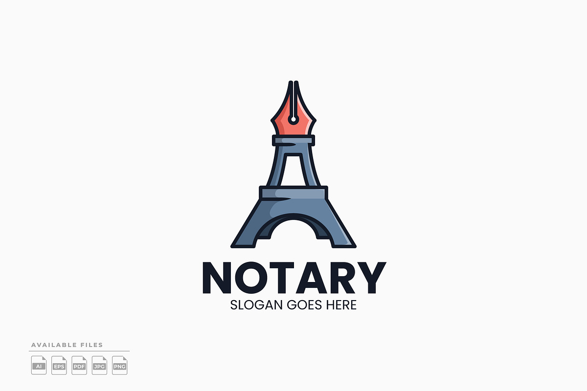 Paris Notary Logo, a Branding & Logo Template by Zeer Graphic
