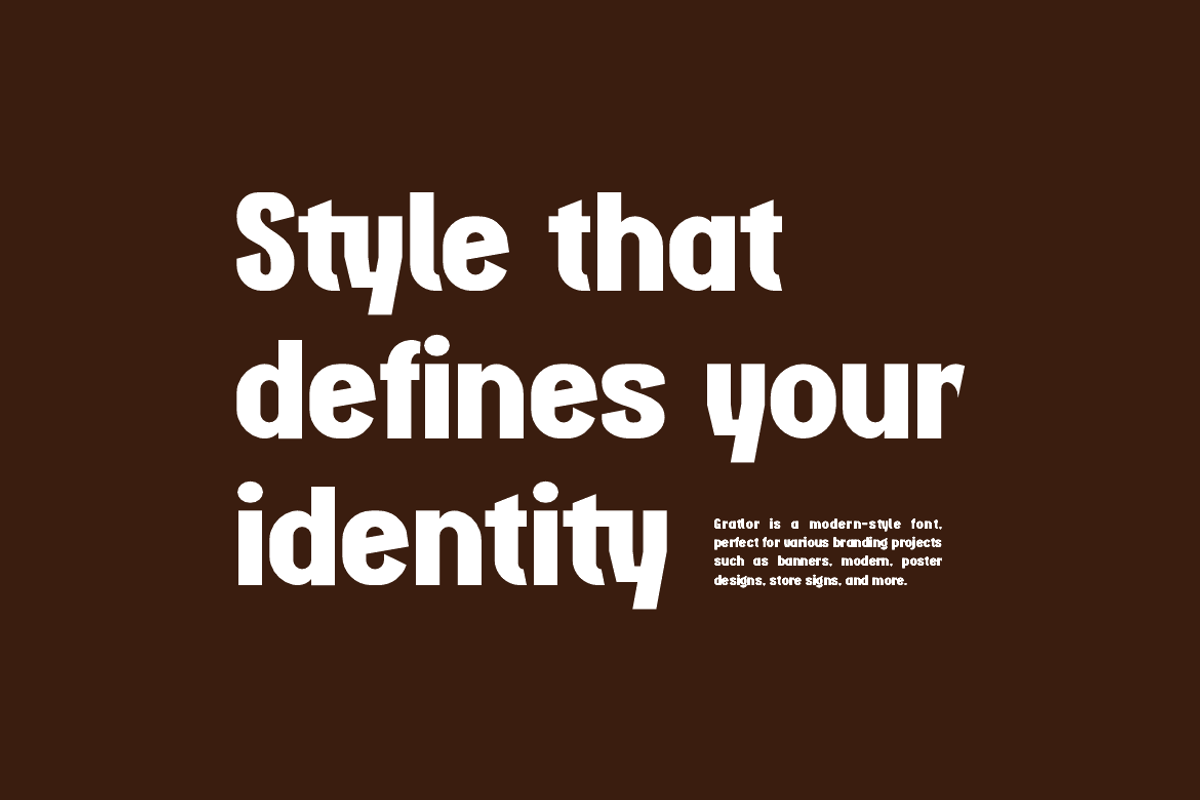 Gratlor - Bold Condensed Fonts, a Sans Serif Font by Iqsiart Studio (Photo 6 of 14)
