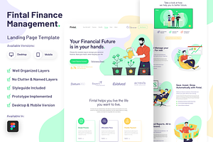 Fintal - Finance Landing Page