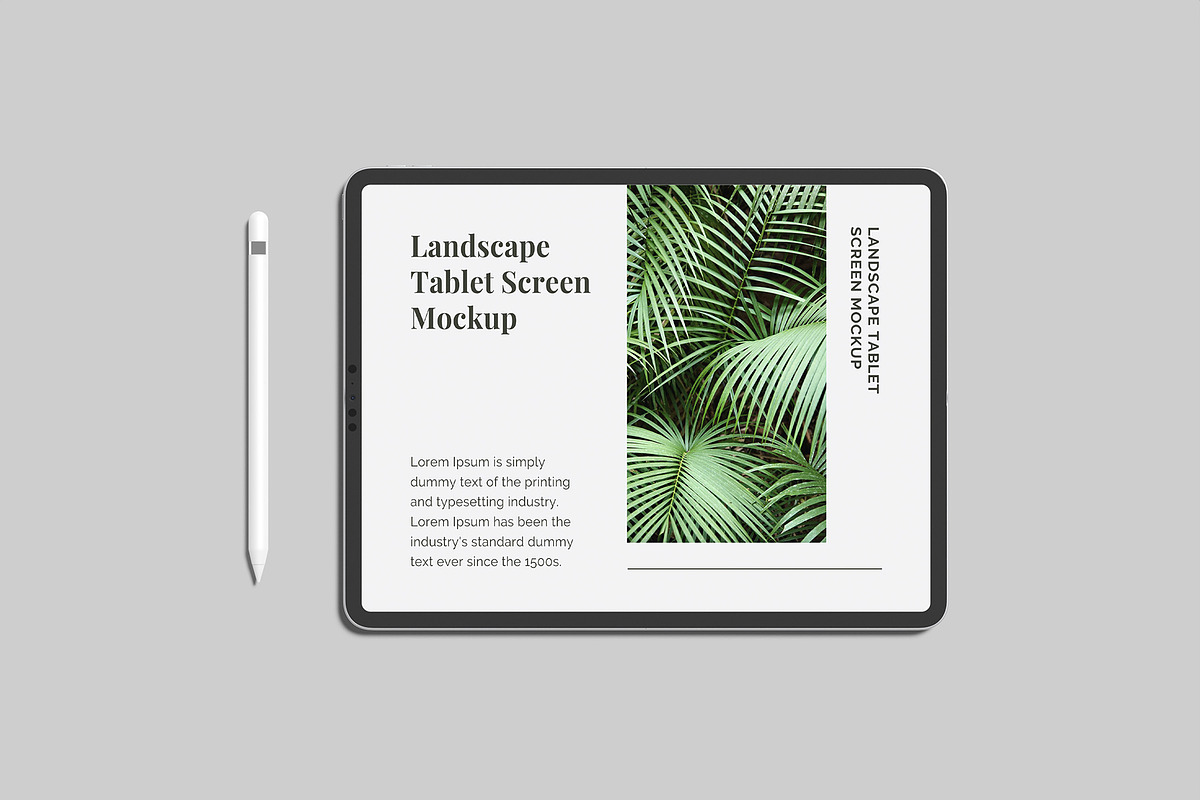 Landscape Tablet Screen Mockup, an iPad Mockup by Graphiculon (Photo 9 of 11)