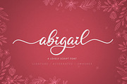 Abigail, a Script Font by Hustletter (Thumbnail 1 of 13)