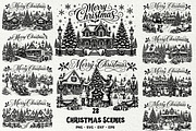 Christmas Village SVG Graphics, a Seasonal Illustration by DENIDigitalArtSudio (Thumbnail 1 of 5)