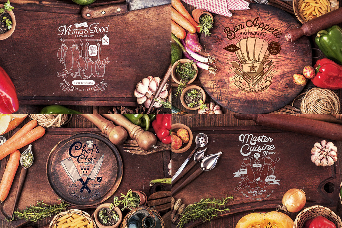 6 Vintage Cooking Badges, a Branding & Logo Template by PaperBat (Photo 4 of 5)