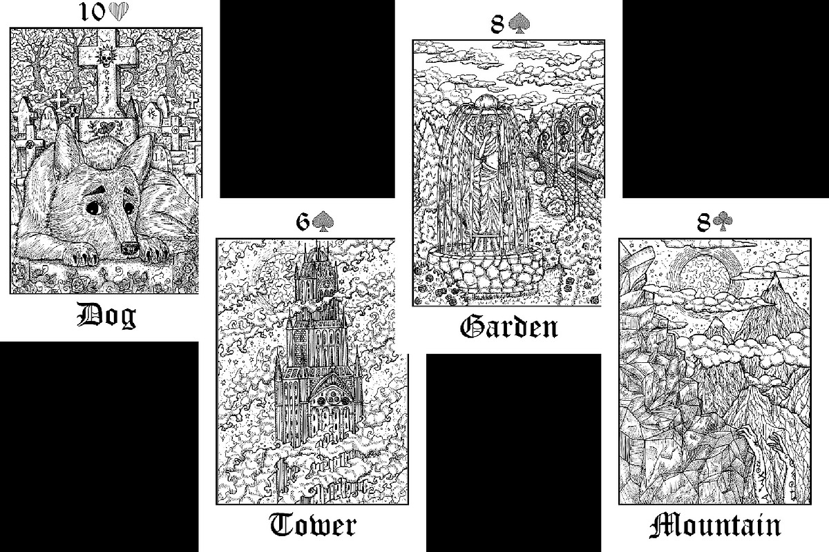 Lenormand deck vector, a Decorative Illustration by Samiramay (Photo 7 of 7)