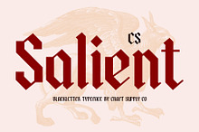CS Salient – Blackletter Font