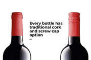 Wine Bottles Set, a Cups & Container Mockup by Moixo studio (Thumbnail 7 of 7)