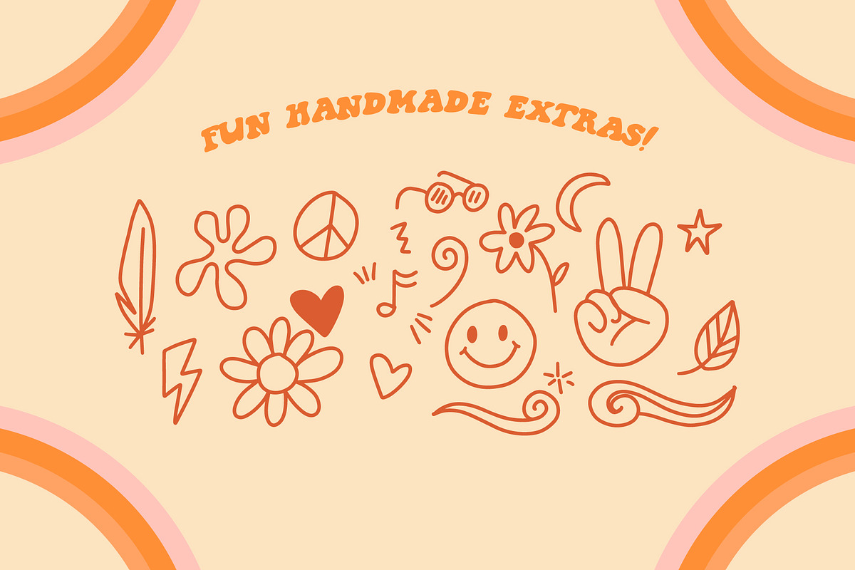 Far Out! - A Groovy Typeface preview 4