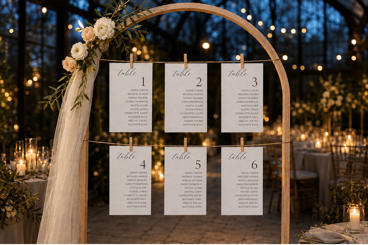 Wedding Seating Chart: Canva, an Invitation Template by Arfis (Photo 6 of 11)