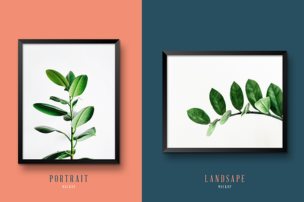 Portrait & Landscape - Frame MockUp