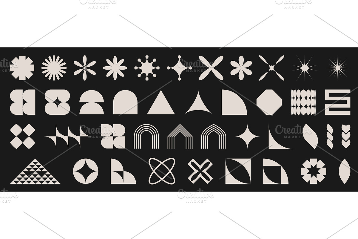 Minimalist geometric shapes in, an Object Illustration by art PVP - market