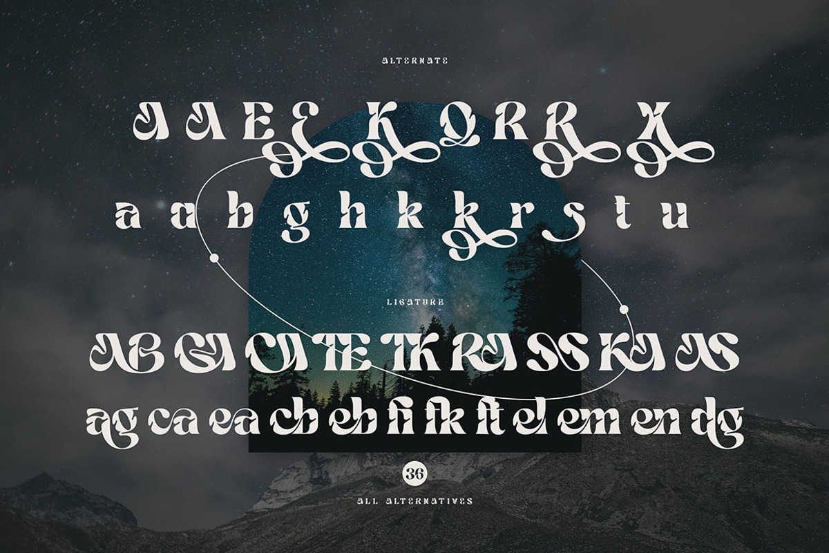 Trendy & Modern Fonts 2 - 10 Sets, a Font by Cruzine (Photo 26 of 42)