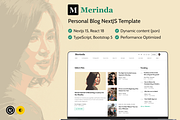 Merinda – Blog & Magazine NextJS, a React Template by AliThemes (Thumbnail 1 of 2)