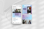 Modern gradient podcast instagram, a Social Media Template by peterdraw (Thumbnail 2 of 6)