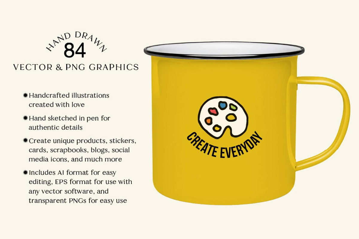 Arts and Crafts Icons Clipart Set, an Icon by Lemonade Pixel (Photo 2 of 8)