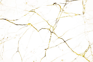 White Marble With Golden Texture