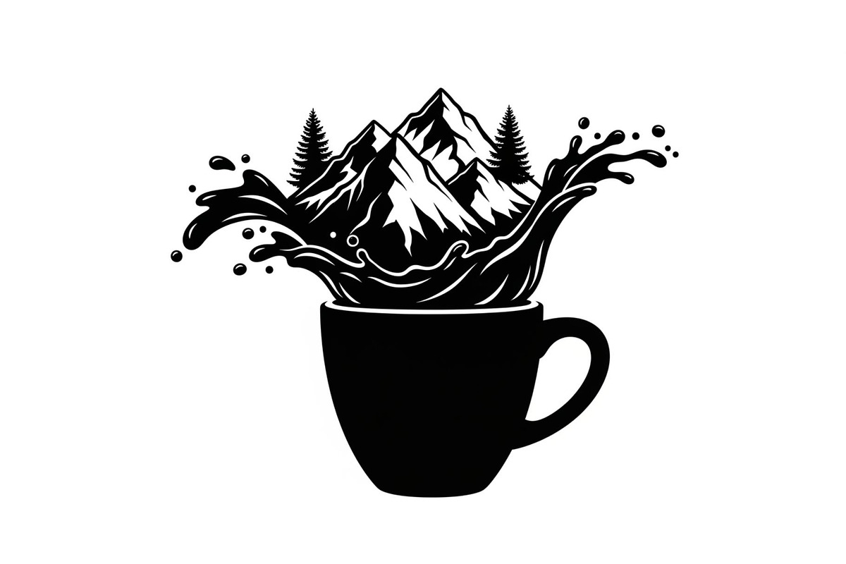 Mountain Coffee Cup Design Bundle, an Illustration by yasushie (Photo 14 of 31)