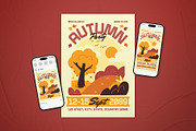 Autumn Party Event Flyer Set, a Flyer Template by The Good Store (Thumbnail 1 of 2)