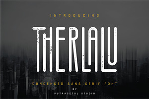 Therlalu - Condensed Sans Serif Font