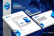 RW Clean Corporate Identity + Logo, a Stationery Template by Reclameworks (Thumbnail 1 of 5)