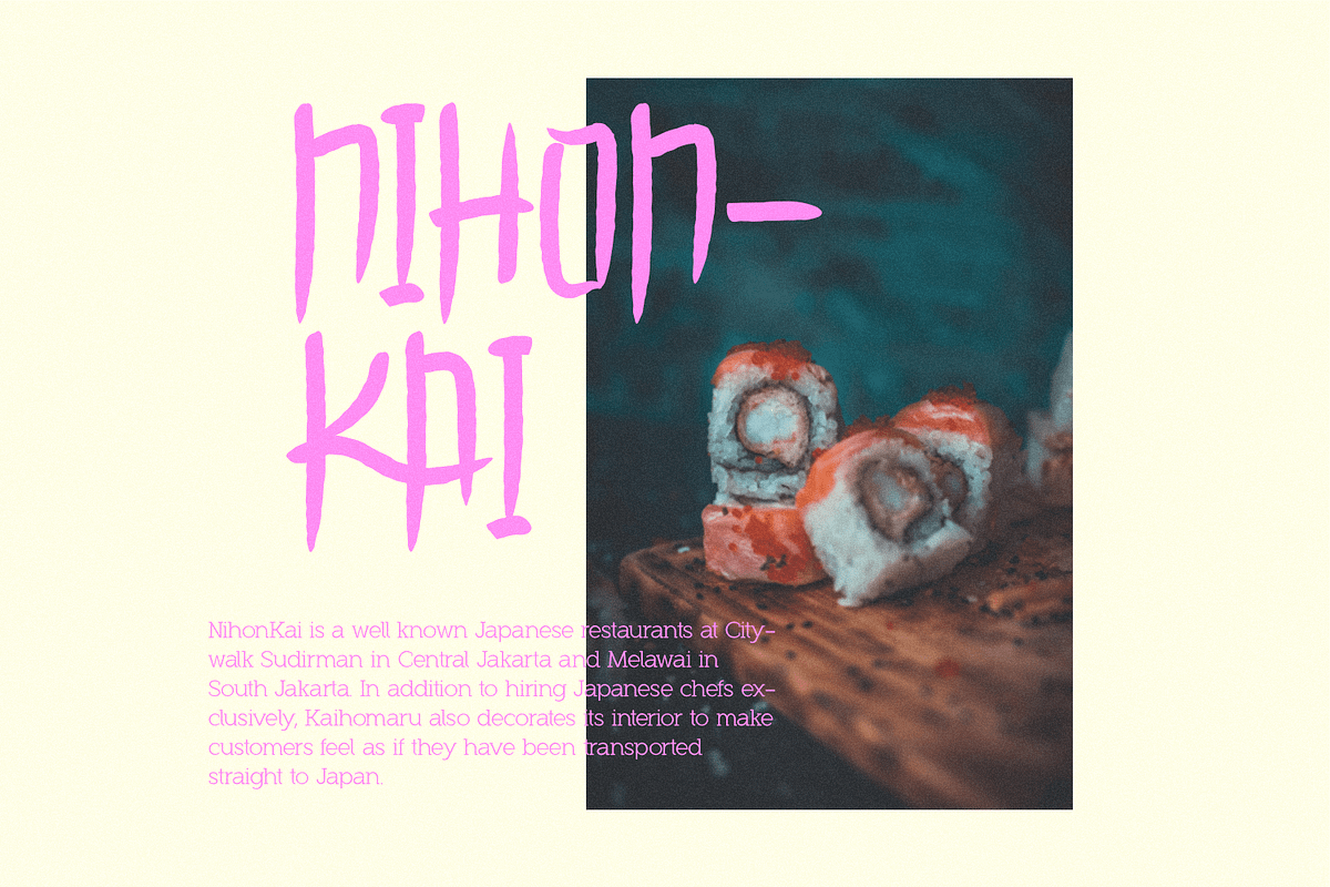 Momo, a Sans Serif Font by FactoryType Studio (Photo 5 of 11)
