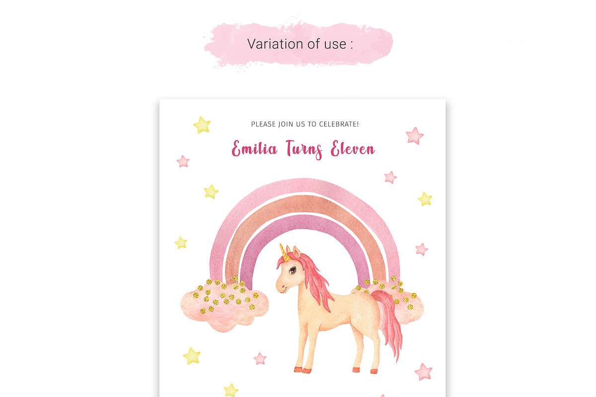 Watercolor Princess Castle Clipart, an Illustration by kate_illustration (Photo 5 of 6)