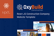 React Construction Template, a React Template by HasThemes (Thumbnail 1 of 3)