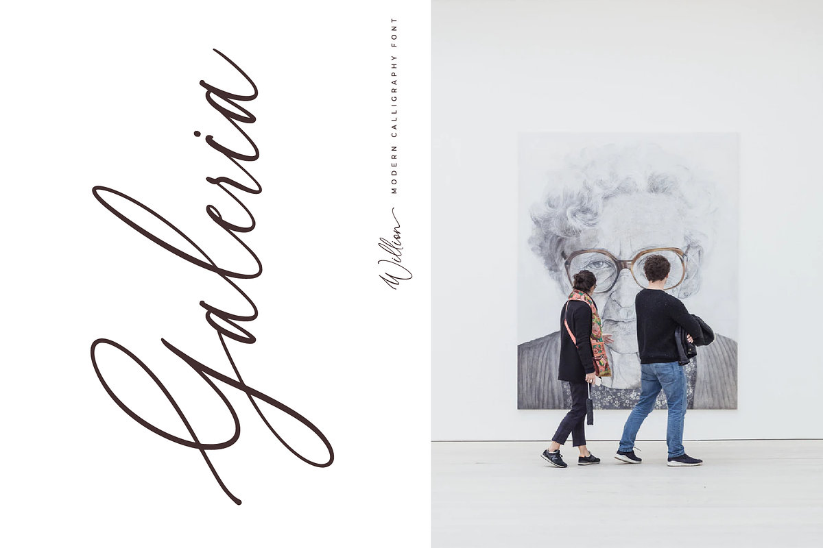 Willion Calligraphy Font preview 8