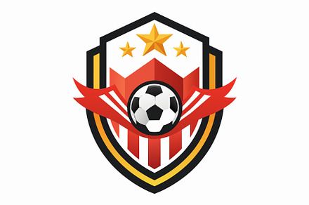 A soccer emblem featuring a prominen, a Graphic by Iftikhar Alam