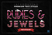 Rubies & Jewels #2 - 15 Text Styles, a Layer Style Add-On by Jonas Stensgaard (Thumbnail 8 of 18)