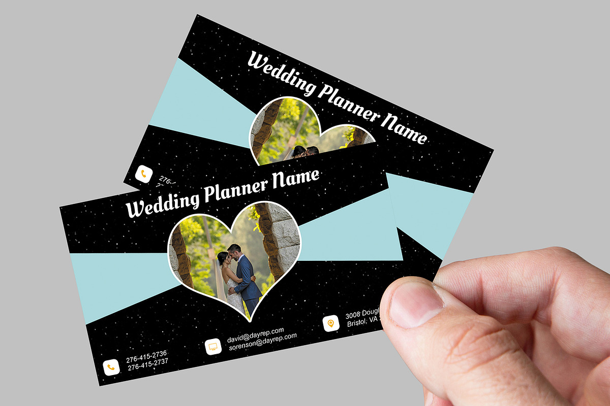 Wedding Planner Business Card Card preview 3
