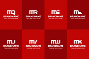 Letters MQ MR MS MT MU MV MW MX Logo, a Branding & Logo Template by Pray Art Design Studio (Thumbnail 2 of 2)