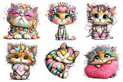 Valentine Cat Clipart Bundle, an Illustration by Daily.Designs (Thumbnail 5 of 8)