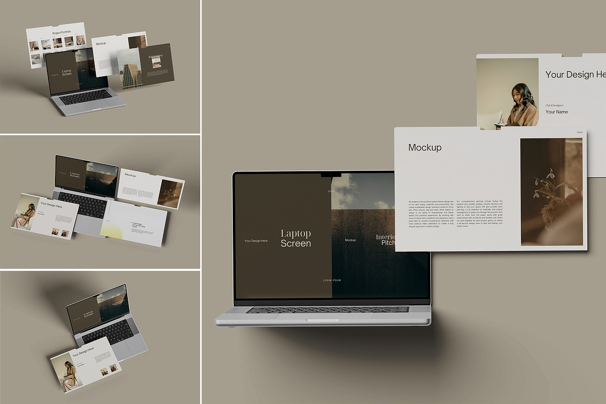 Laptop Screen Website Mockup, a Wearable Device Mockup by AnasStudio (Photo 1 of 5)