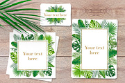 Tropical leaves frames, an Illustration by Elly Studio (Thumbnail 4 of 7)