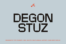 Degon Stuz - Sans Serif Display
