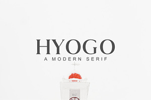 Hyogo A Modern Serif Font Family