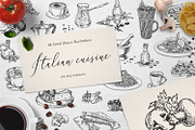 Italian dishes and ingredients, a Food Illustration by Evgeniia Lanskikh (Thumbnail 1 of 5)