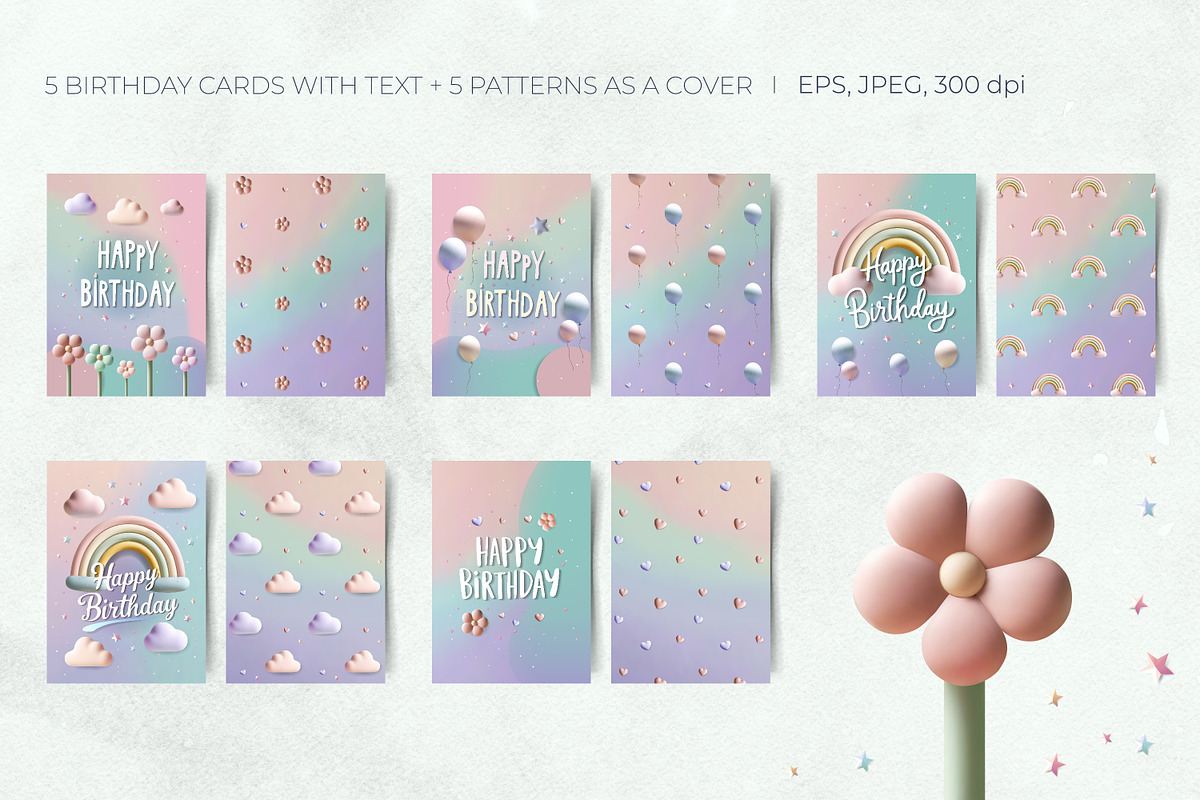 Birthday wish background template, a Graphic by Hanna's ArtLab (Photo 3 of 5)
