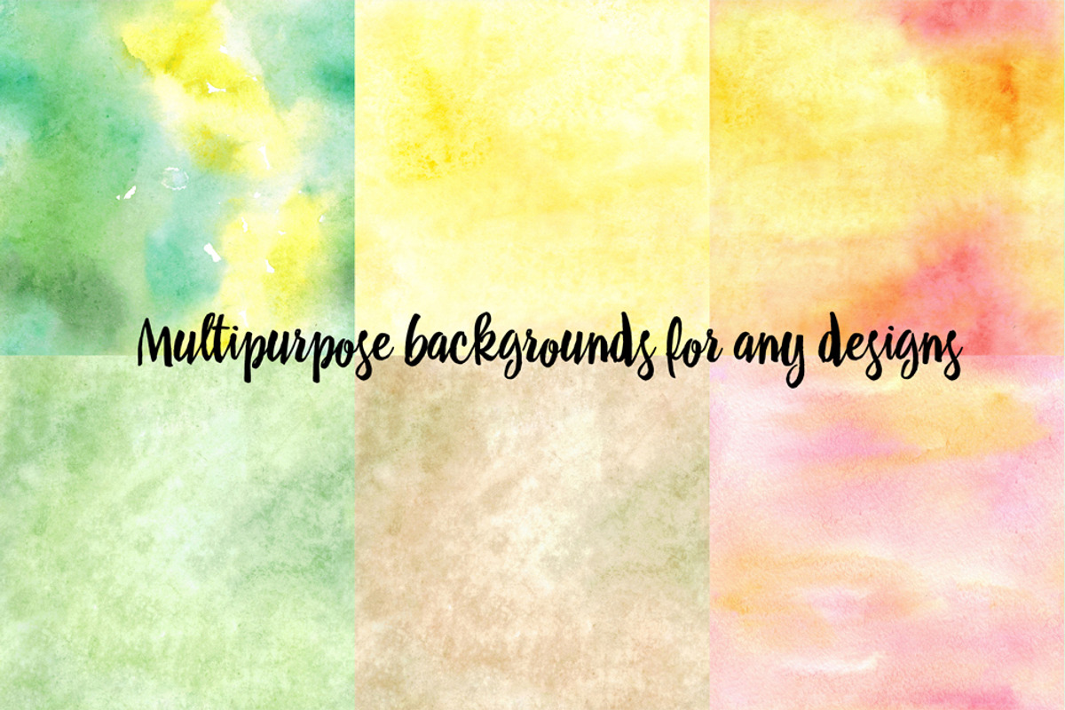 Seamless watercolor backgrounds set, a Pattern Graphic by Lososenok (Photo 3 of 7)
