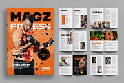 Fitness Magazine Template, a Magazine Template by ContestDesign (Thumbnail 1 of 3)