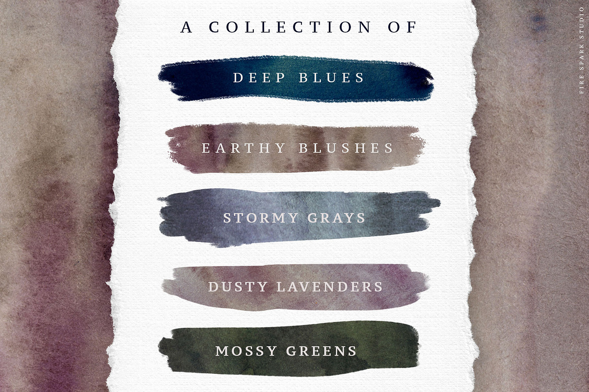 Dark and Moody Watercolor Textures, a Texture Graphic by Fire Spark Studio (Photo 4 of 6)