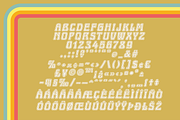 Boogie Down 70s Font, a Font by Horlleys (Thumbnail 6 of 10)