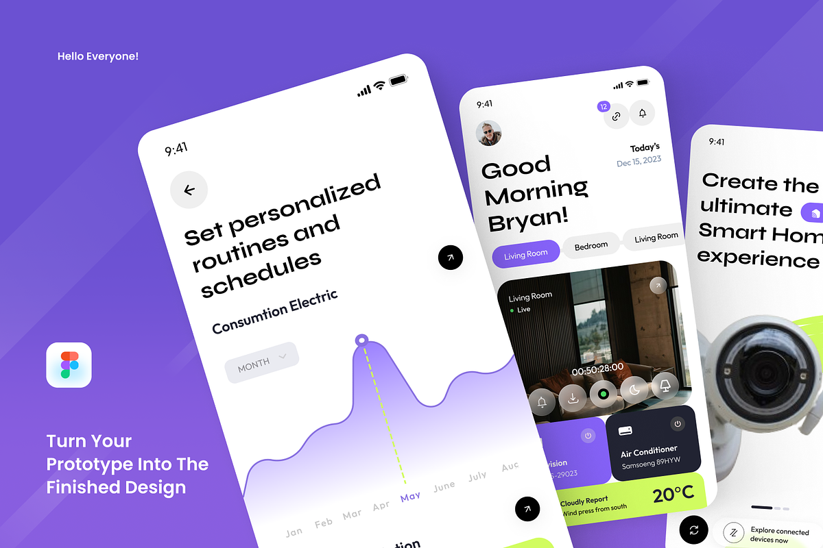 HomeSync - Smart Home Apps, an App Template by SquidPixey (Photo 3 of 5)