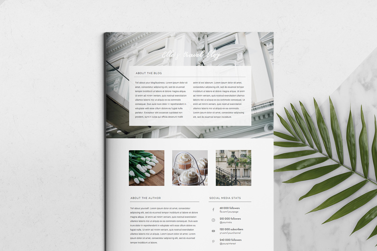 3 Page Press Kit Template, a Resume Template by Leo Resume (Photo 1 of 7)