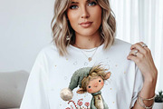 Whimsical Festive Christmas Elf, a Graphic by one-touch (Thumbnail 6 of 10)