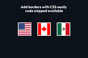 Flags of North America Square Icons, an Icon by bvcreates (Thumbnail 4 of 4)