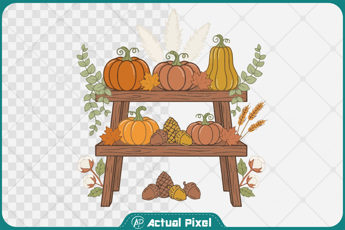 Pumpkin Patch Design Clipart Bundle, a Seasonal Illustration by Actual Pixel (Photo 9 of 17)