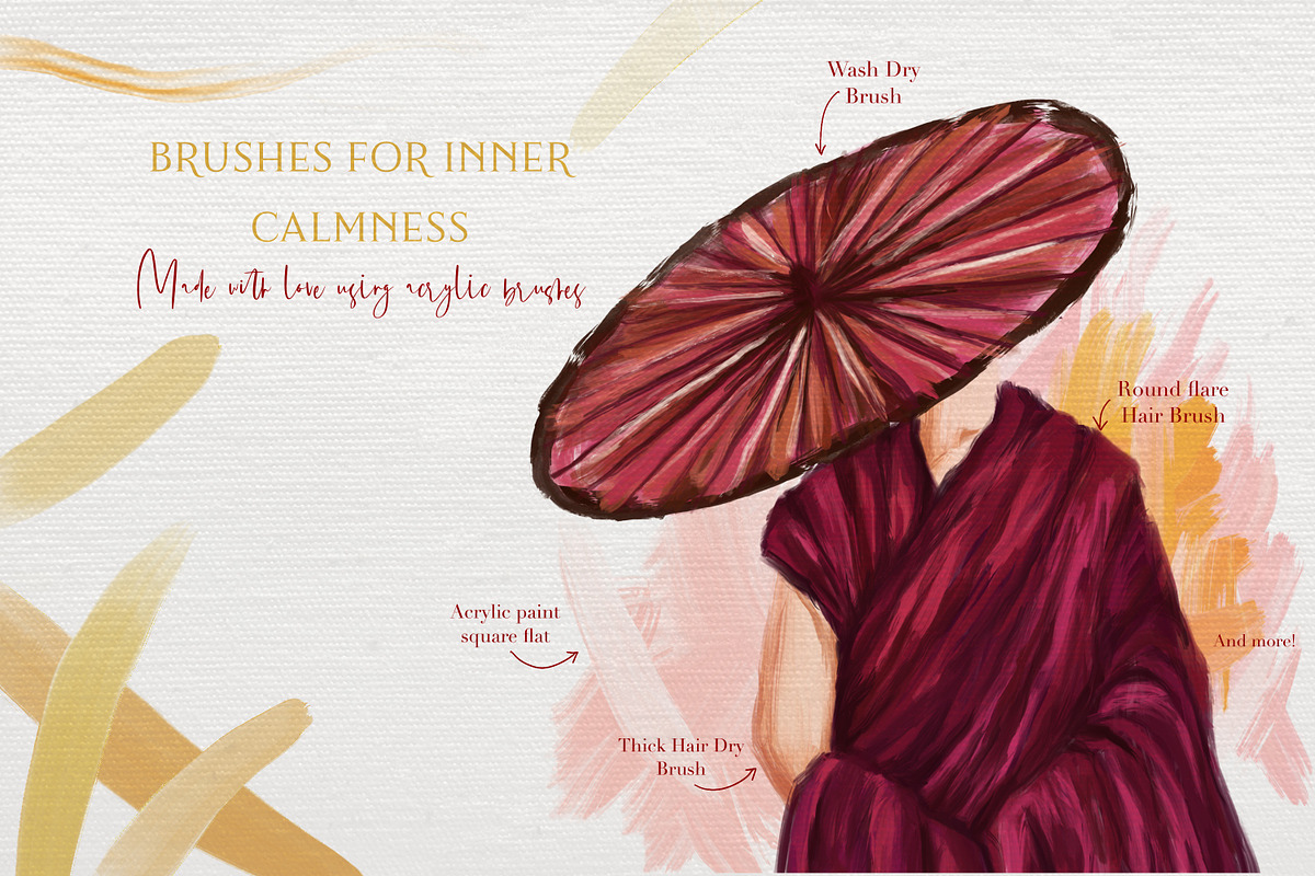 Fantastic Acrylic Paint Procreate, a Brush Add-On by ArtstudioByKhushbu (Photo 6 of 14)